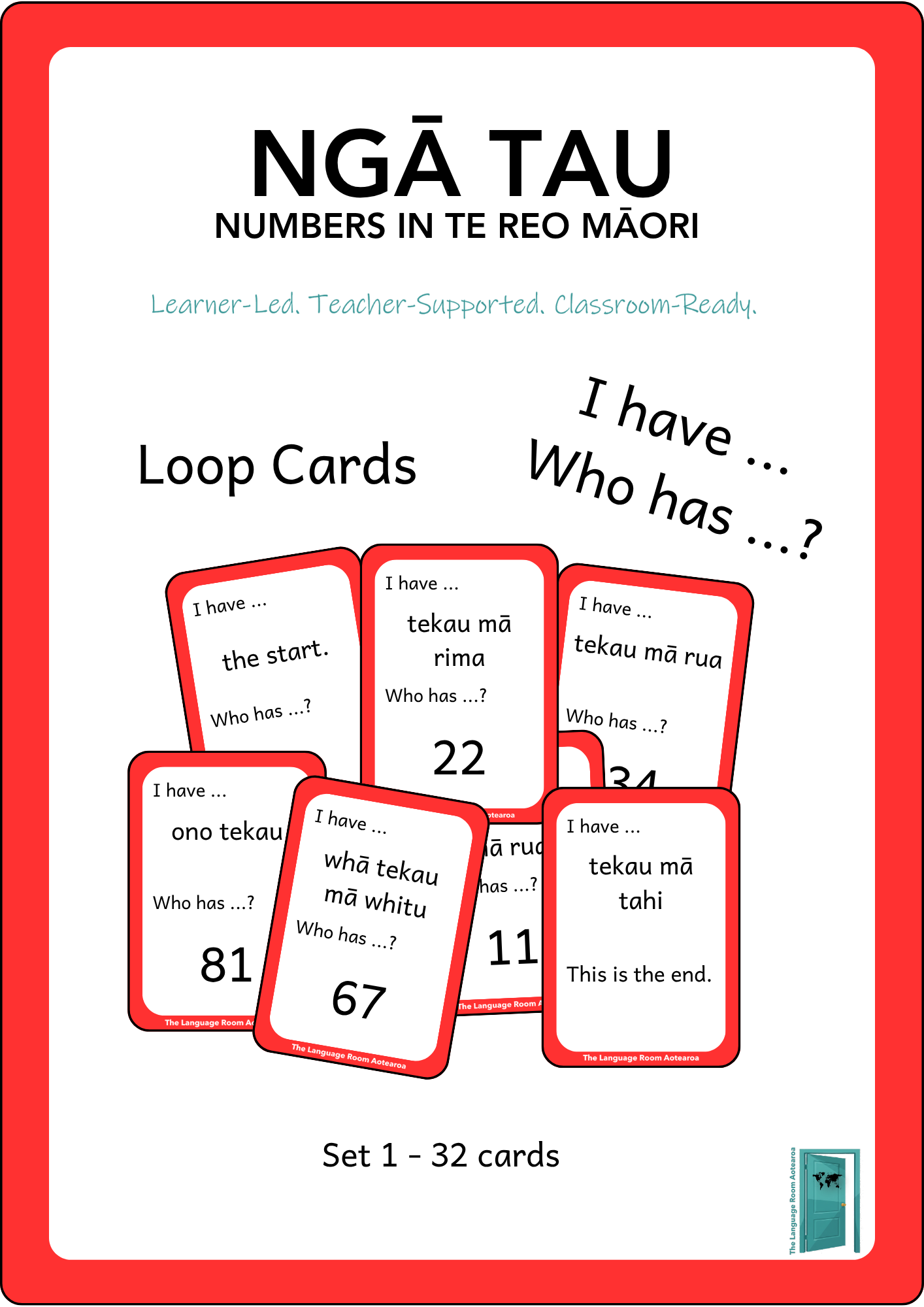 Te Reo Māori Ngā tau - Numbers | Loop Cards 0-100