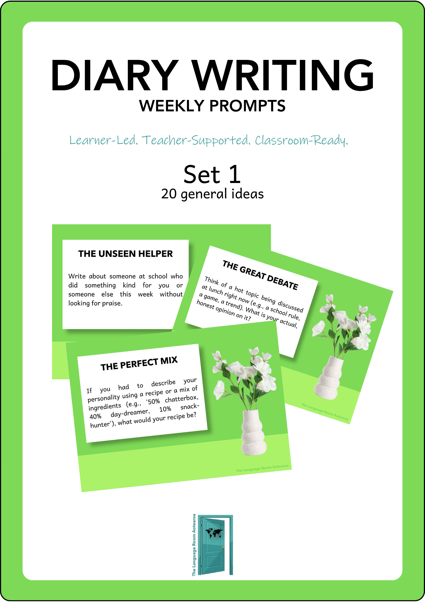 English | Diary Writing Prompts - Set 1