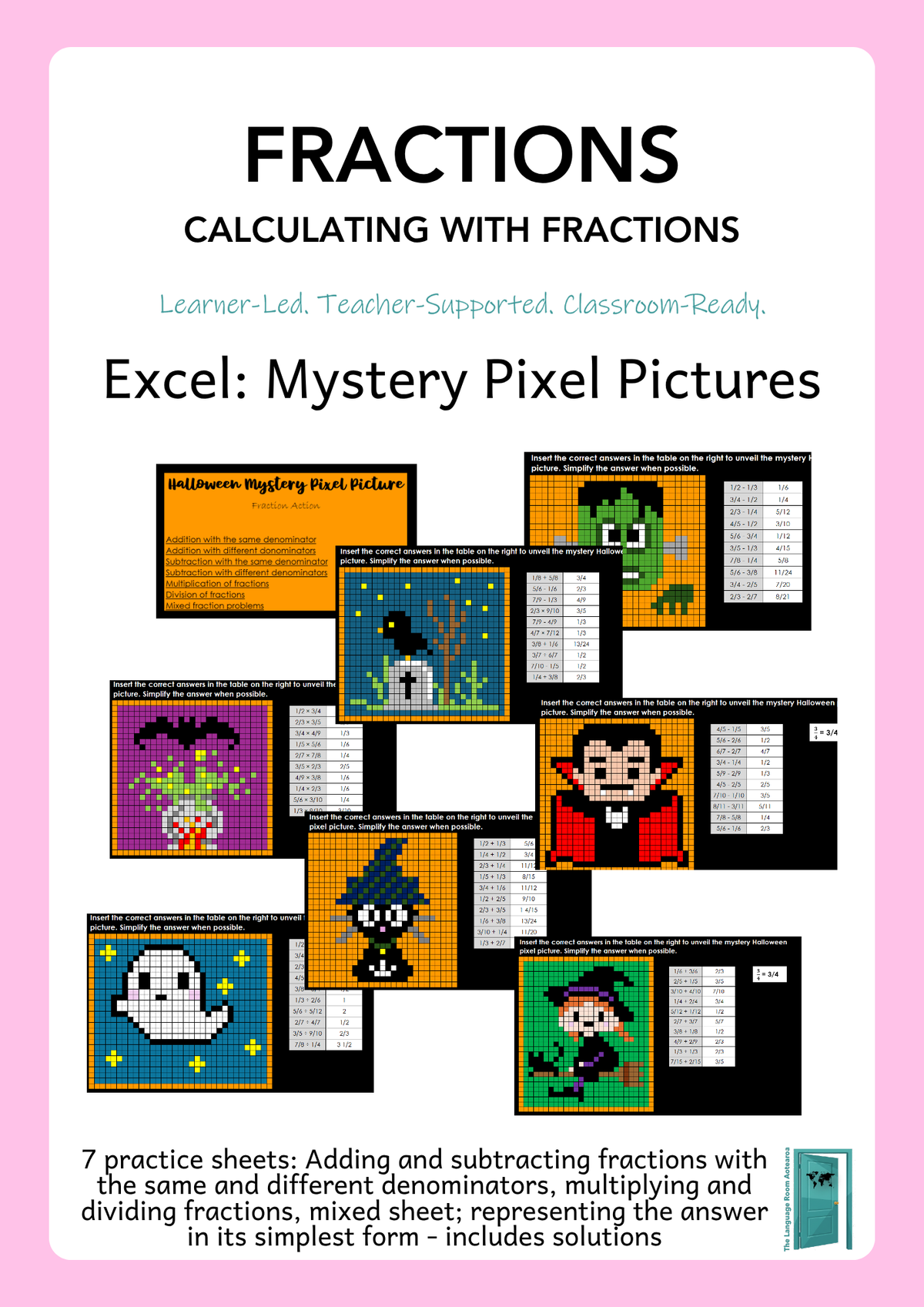 Maths Fractions | Mystery Pixel Pictures