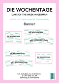 German Days of the week | Banner