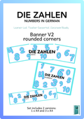 German Numbers | Banner V2 - rounded corners