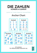 German Numbers | Anchor Chart