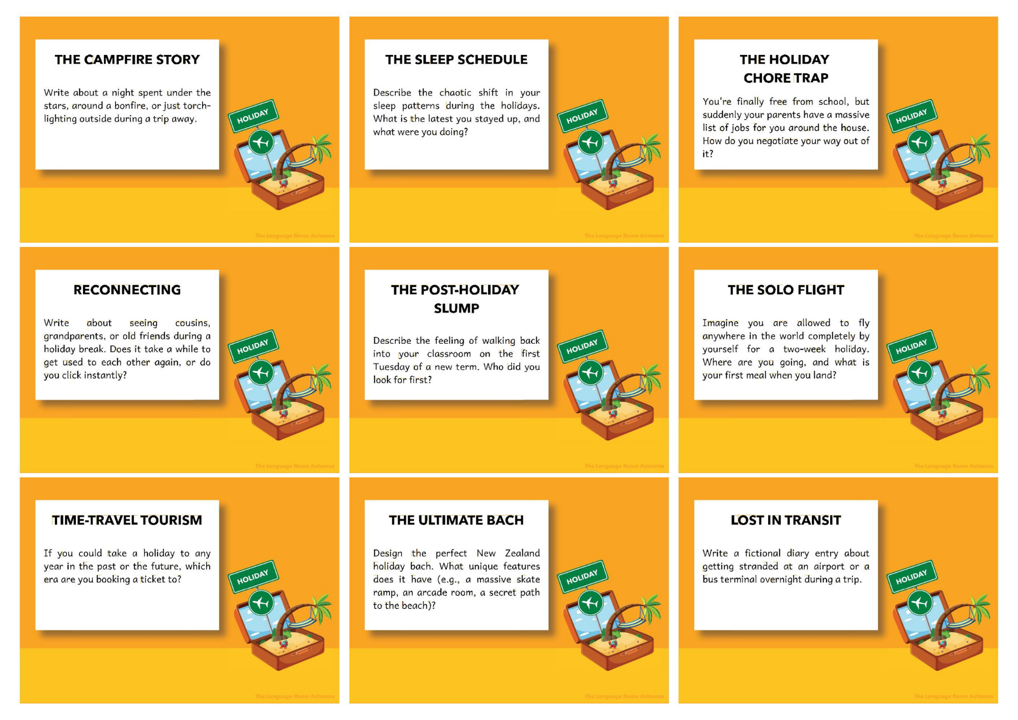 English | Diary Writing Prompts - Set 2