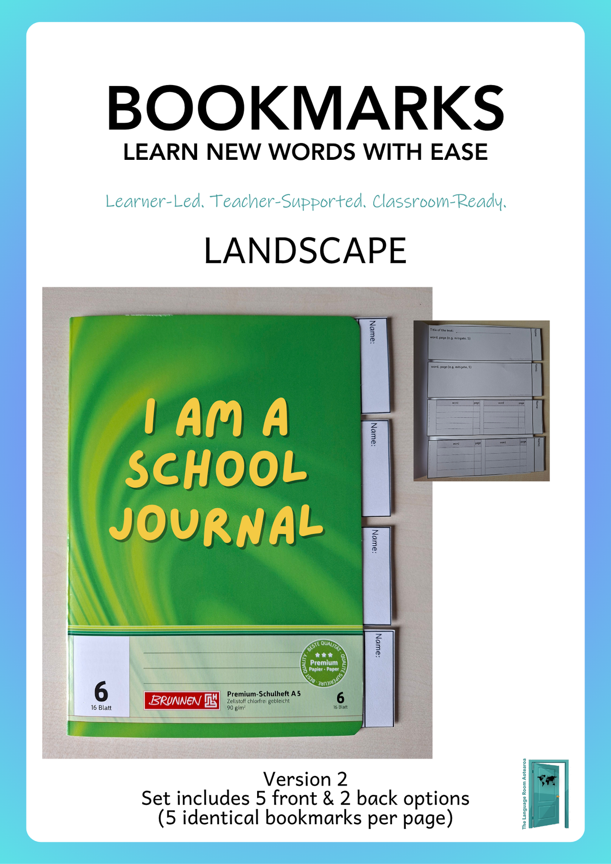 English | New words bookmarks V2