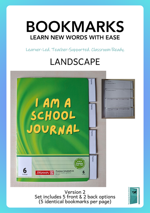 English | New words bookmarks V2