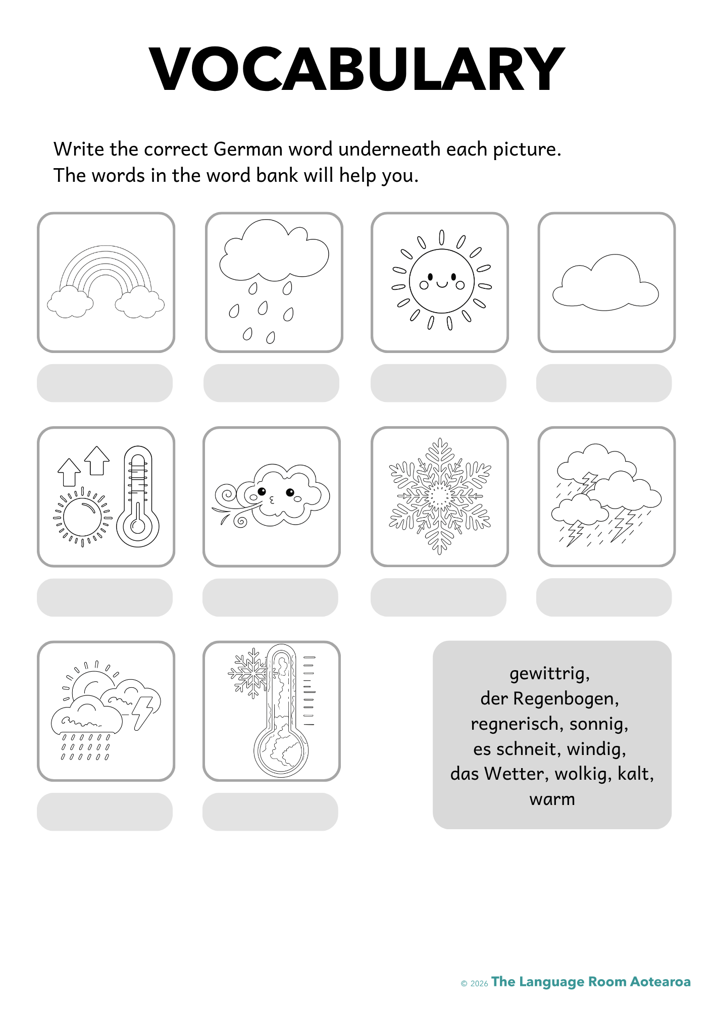 German Weather | Vocabulary